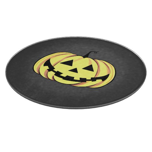 Halloween Pumpkin Cutting Board Schneidebrett (Ecke)