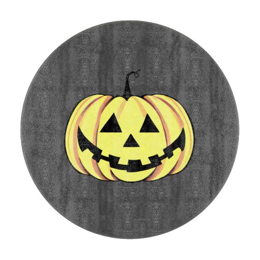 Halloween Pumpkin Cutting Board Schneidebrett (Vorderseite)