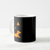 Halloween Pumpkin Dackel Jack-o-Laterne Kostüm Kaffeetasse (Vorderseite Links)