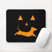 Halloween Pumpkin Dackel Jack-o-Laterne Kostüm Mousepad (Mit Mouse)