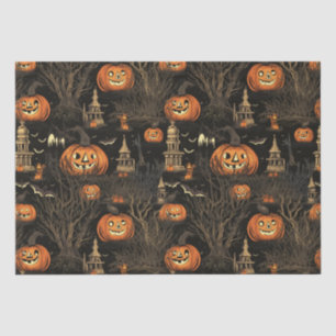 Halloween Pumpkin Dark Seidenpapier