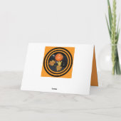 Halloween Pumpkin Dekoration Feiertagskarte (Rückseite)