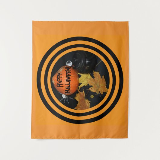 Halloween Pumpkin Dekoration Wandteppich (Vorderseite)