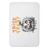 Halloween Pumpkin Design Trick oder Treat Badematte (Vorderseite Vertikal)