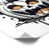 Halloween Pumpkin Design Trick oder Treat Poster (Ecke)
