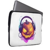 Halloween Pumpkin DJ Party Laptopschutzhülle (Vorne Rechts)