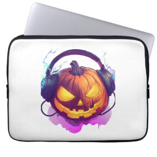 Halloween Pumpkin DJ Party Laptopschutzhülle