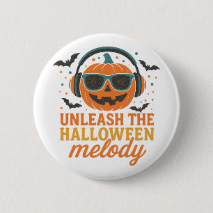 Halloween Pumpkin DJ Unleash Melody Music Button