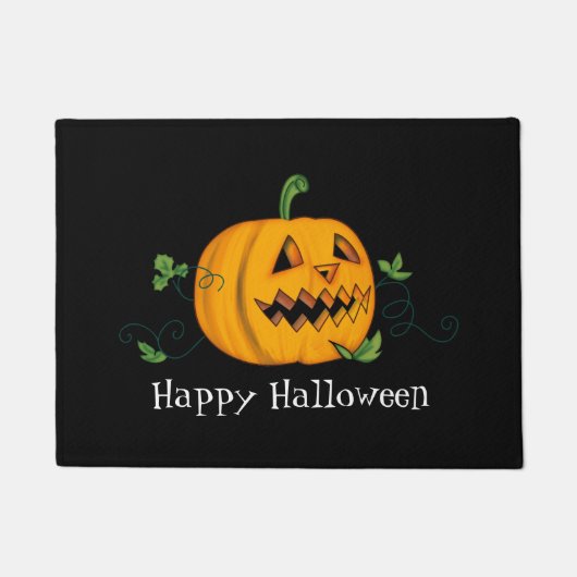 Halloween Pumpkin Door Mat Fußmatte (Vorderseite)