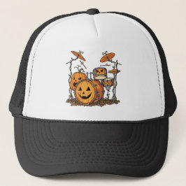 Halloween Pumpkin Drum Set Truckerkappe