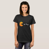 Halloween Pumpkin Eating Ghosts Funny Pumpkin Pie T-Shirt (Vorne ganz)