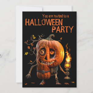 Halloween Pumpkin Einladung