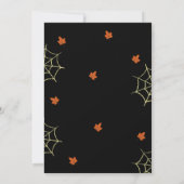 Halloween Pumpkin-Einladung Einladung (Rückseite)