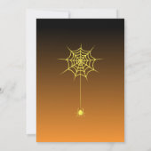 Halloween Pumpkin Face Einladung (Rückseite)