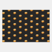 Halloween Pumpkin Face Geschenkpapier Set (Vorderseite 2)