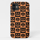 Halloween Pumpkin Face Ghost Spooky Muster Case-Mate iPhone Hülle (Rückseite)