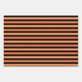 Halloween Pumpkin Face Ghost Spooky Muster Geschenkpapier Set (Vorderseite 2)