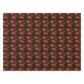 Halloween Pumpkin Face Kürbislaterne Black Tischdecke (Vorderseite (Horizontal))