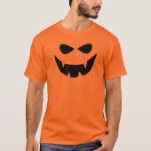 Halloween Pumpkin Face Kürbislaterne T - Shirt (Vorderseite)