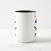 Halloween Pumpkin Face Latte Lover Tasse (Zentrum)