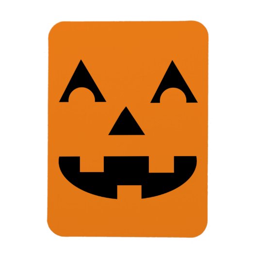 Halloween Pumpkin Face Magnet (Vertikal)