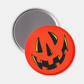Halloween Pumpkin Face Magnet (Vorderseite/Rückseite)