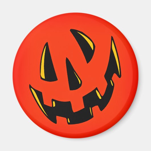 Halloween Pumpkin Face Magnet (Vorne)