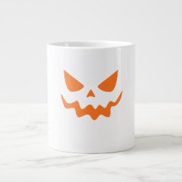 Halloween Pumpkin Face Mug – Cute & Festive Orange Jumbo-Tasse