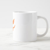 Halloween Pumpkin Face Mug – Cute & Festive Orange Jumbo-Tasse (Rechts)