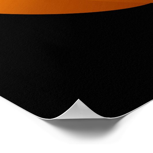 Halloween Pumpkin Face Poster (Ecke)