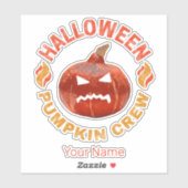 Halloween Pumpkin Face Retro Kostüm Erntedank Aufkleber (Blatt)