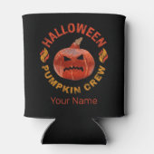 Halloween Pumpkin Face Retro Kostüm Erntedank Dosenkühler (Rückseite)