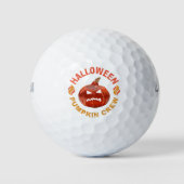 Halloween Pumpkin Face Retro Kostüm Erntedank Golfball (Vorderseite)