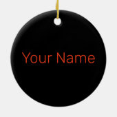 Halloween Pumpkin Face Retro Kostüm Erntedank Keramik Ornament (Hinten)