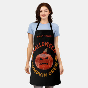 Halloween Pumpkin Face Retro Kostüm Erntedank Schürze