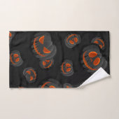 Halloween Pumpkin Face Spooky Pattern Handtuch (Handtuch)