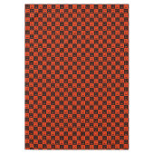 Halloween Pumpkin Face Squares Tischdecke (Vorderseite)