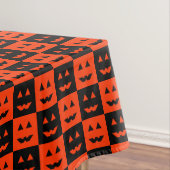 Halloween Pumpkin Face Squares Tischdecke (Beispiel)
