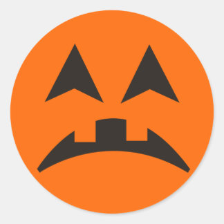 Halloween Pumpkin Face Sticker 11