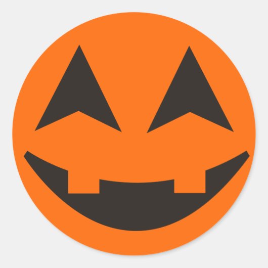 Halloween Pumpkin Face Sticker 13 (Vorderseite)