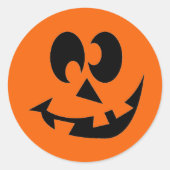 Halloween Pumpkin Face Stickers (Vorderseite)