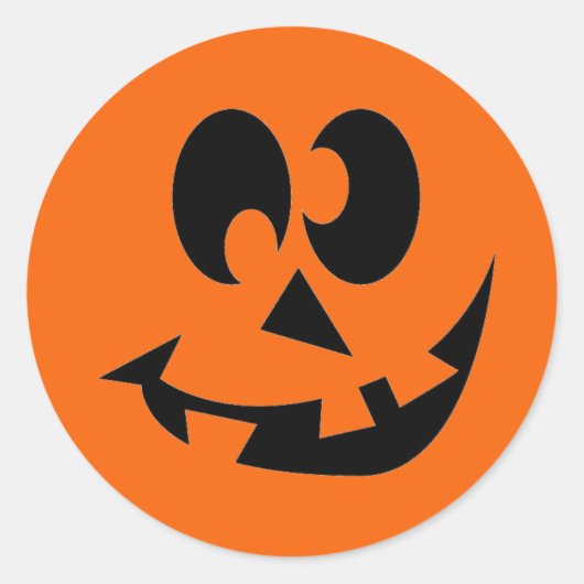 Halloween Pumpkin Face Stickers (Vorderseite)