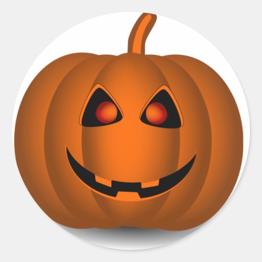 Halloween Pumpkin Face Stickers (Vorderseite)