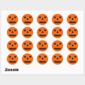 Halloween Pumpkin Face Stickers (Blatt)