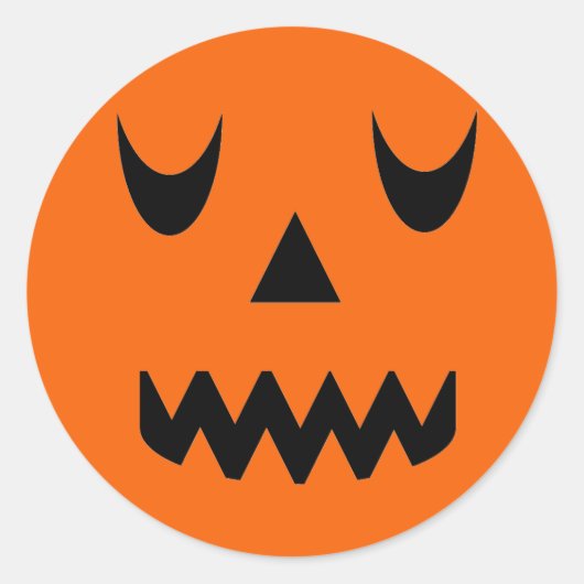 Halloween Pumpkin Face Stickers (Vorderseite)