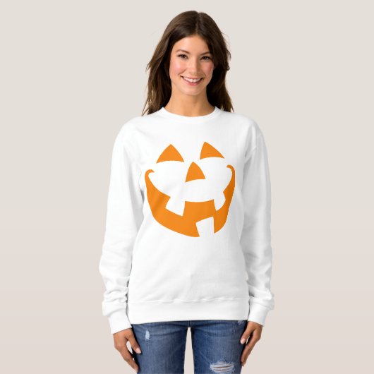 Halloween Pumpkin Face Sweatshirt (Vorne ganz)