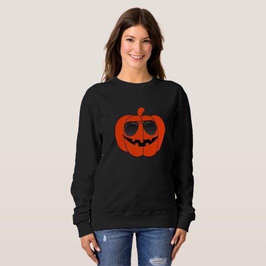 Halloween Pumpkin Face Sweatshirt (Vorne ganz)