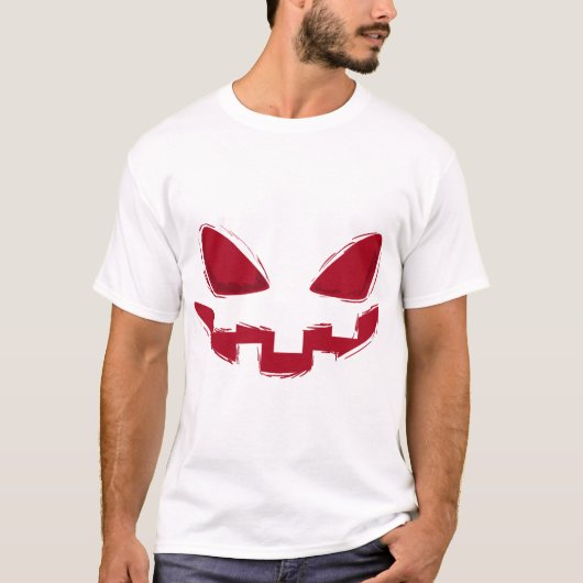 Halloween Pumpkin Face   T-Shirt (Vorderseite)