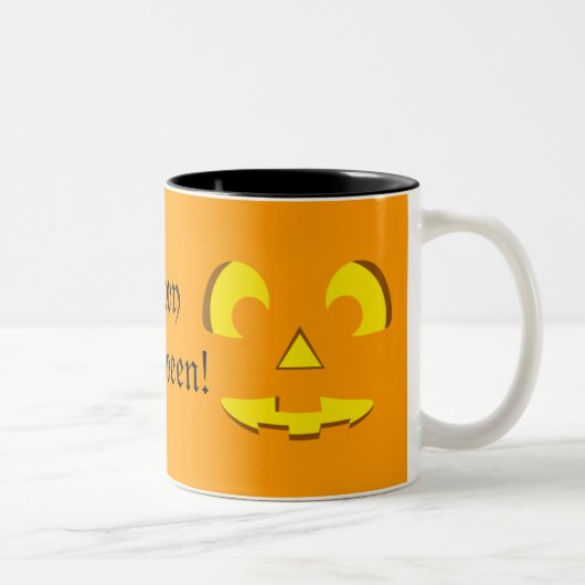 Halloween Pumpkin Face Tasse (Rechts)