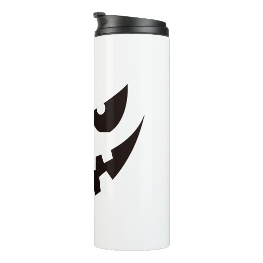 Halloween Pumpkin Face Thermosbecher (Nach rechts gedreht)